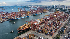 Global cargo ship